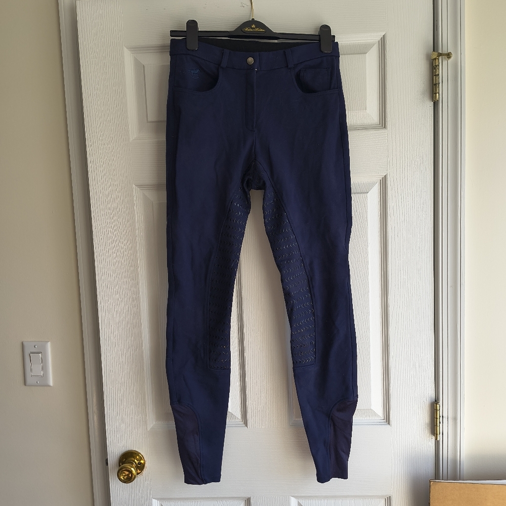 Women's  Piper Riding Breeches, Full Seat, Navy , Size 30L